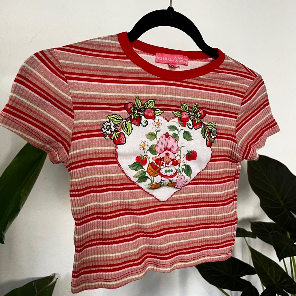 Dolls Kill x Strawberry Shortcake crop top